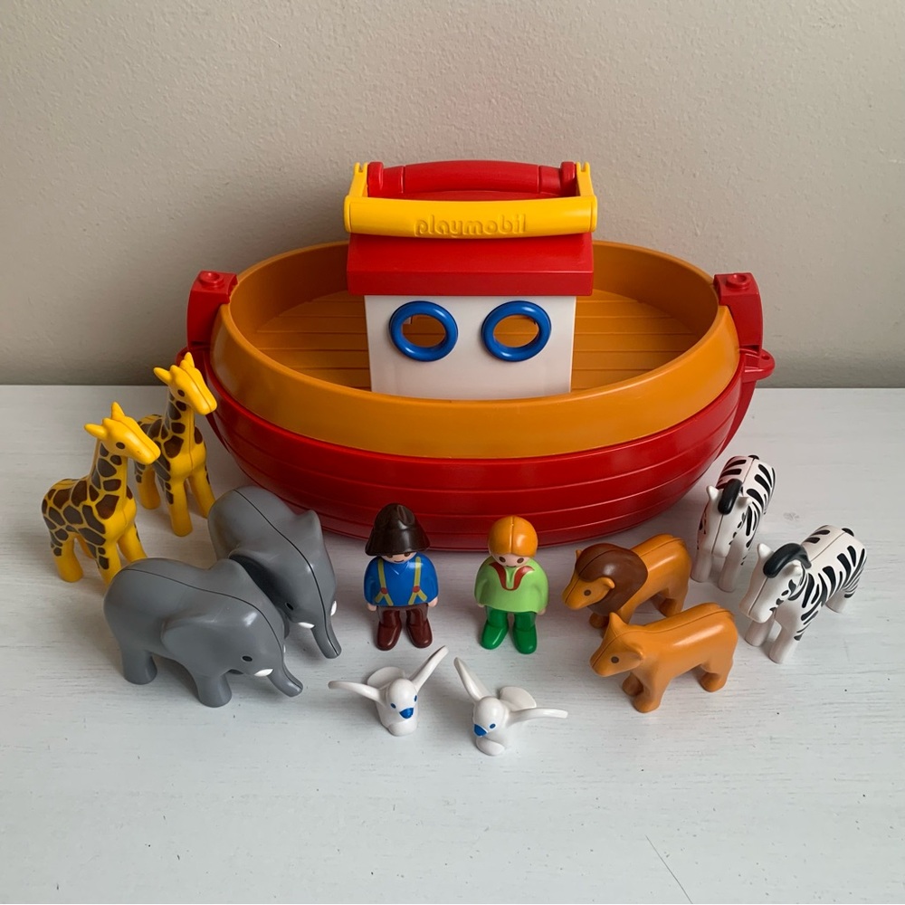 Playmobil 123 Junior My Take Along Noah’s Ark 6765 Incomplete Set